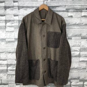 VINTAGE TOROY CORPERATION Speranza Japanese Avant Garde Shirt Issey Miyake 90s Style Wool Mohair Sleeve/Avant Garde/Archival Clothing/Japan