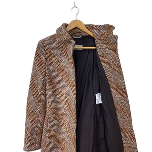 SPORTMAX MAX MARA Tweed Wool Lana Knitted Women Long Coat Made In Italy Size 36 image 13