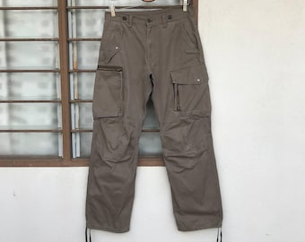 RARE VINTAGE PPFM Military Tracktor Cargo Pant Issey Miyake Style Drawstring Zipper Fly/Vintage Cargo/Japan Pant/Workwear Pant/Men Pant