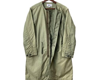 80s Military Fishtail Parka Trench Coat Olive Drab Medium - Etsy