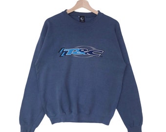 Rare Vintage T&C surfing surfboard streetwear crewneck sweatshirt  jumper pullover