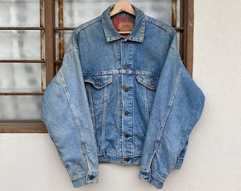 Vintage Levi's Denim Jacket 70507 0214 L 80's - Etsy