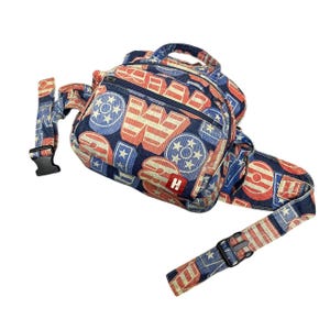 RARE Vintage 90S HYSTERIC GLAMOUR Denim Tools Firefighter Bumbag Fanny Pack Scovill Button With Iconic Trademark