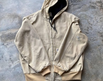 VINTAGE CARHARTT CANVAS Jumper Carhartt Distressed Carhartt Trashed Large Regular/Workwear/Vintage Hoodie/Carhartt Vintage/Pullover Vintage