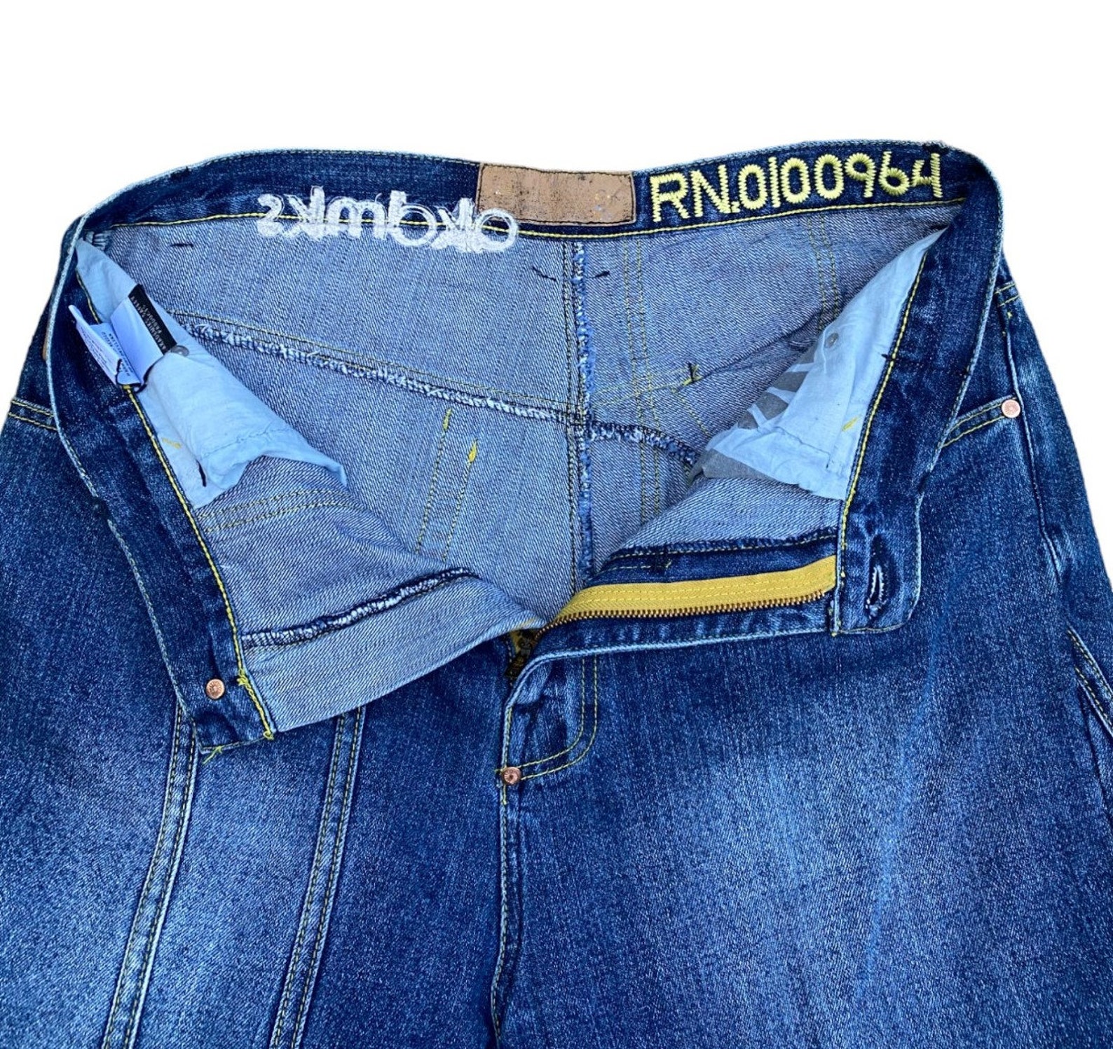 BONES STUDDED BAGGY JEAN / VINTAGE BLK