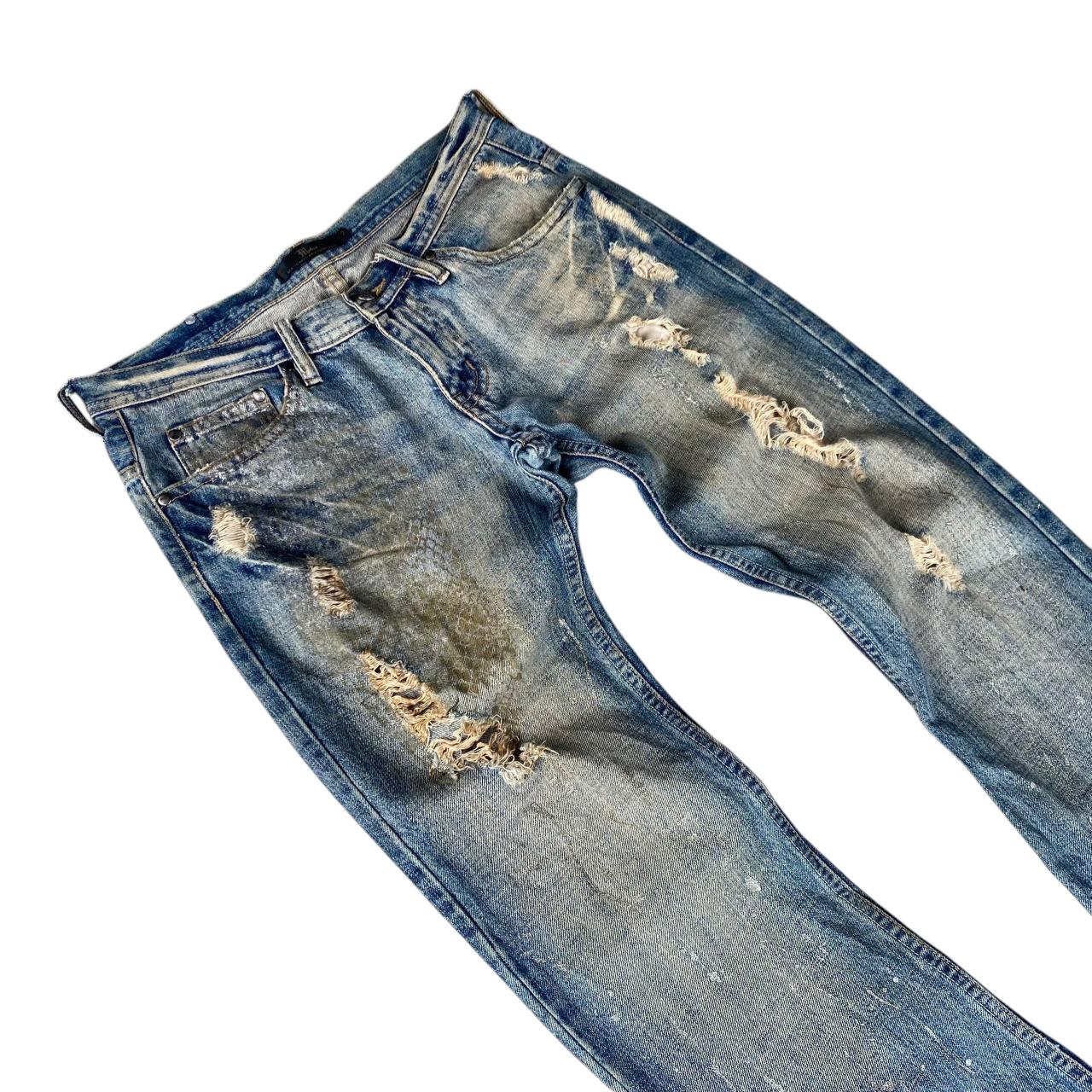 Vintage ARCHIVE Midas Japan Gimmick Mud-wash Distressed Flare