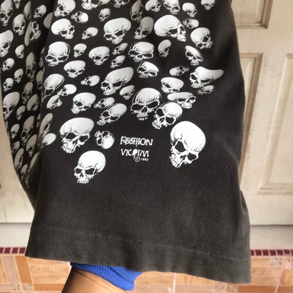 Rare Vintage Skullprint Mirror 1992 Fashion Victim Faded Shirt - Etsy