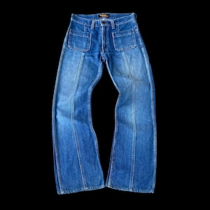VINTAGE 90S HYSTERIC GLAMOUR Bush Denim Bone Stitching Bootcut