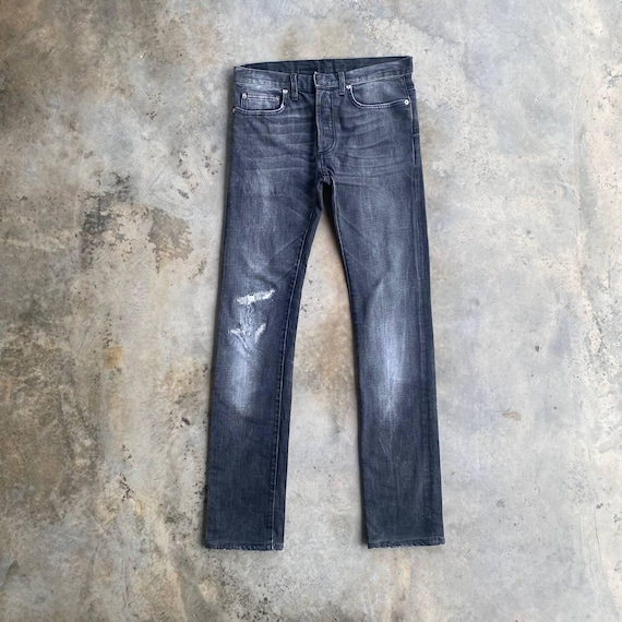 パンツ Dior homme black pant [Hedi] DIOR HOMME Hedi SLIMANE Saint Laurent Faded Black Jean