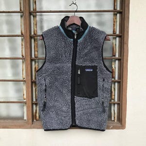 VINTAGE PATAGONIA XPILE Fleece FallWinter 2000 Sleeveless Small Size Made In Usa/Vintage Fleece/Goretex/Vintage TNf/Outdoor/Patagonia Fleece