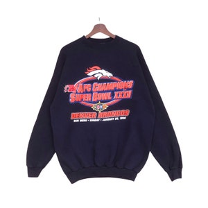 RARE Vintage Sweatshirt 1998 AFC champions super bowl crewneck polycotton sweatshirt jumper