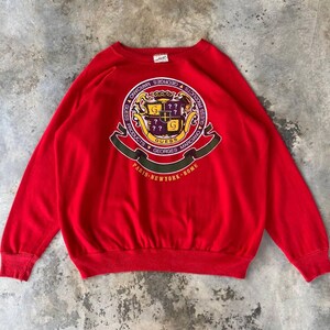RARE Vintage 80-90S GEORGE Marciano GUESS Iconic Flag Symbol Sweatshirt Crewneck Jumper Acrylic Cotton/Vintage Sweatshirt/Vintage Crewneck