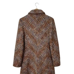 SPORTMAX MAX MARA Tweed Wool Lana Knitted Women Long Coat Made In Italy Size 36 image 10