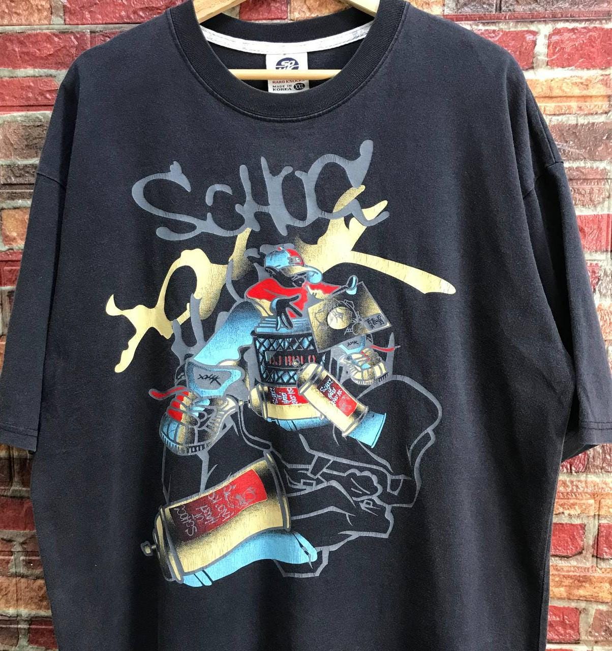 ヴィンテージ Y2K SOHK School Of Hard Knocks Raptees バギー Tシャツ 