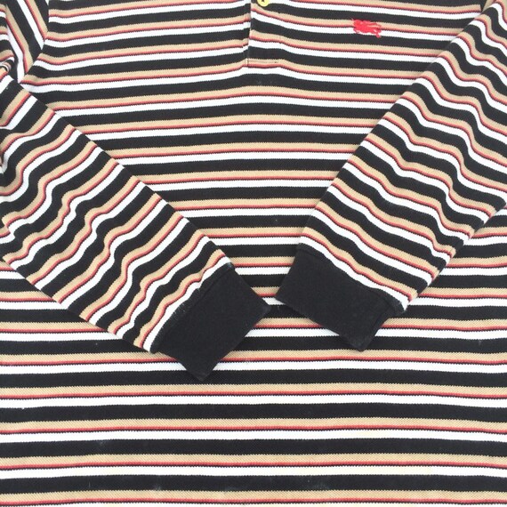 【Burberrys】1990s Striped S/S Polo Shirt THOMAS BURBERRY Vintage Mens Polo Shirt 90s Burberrys of
