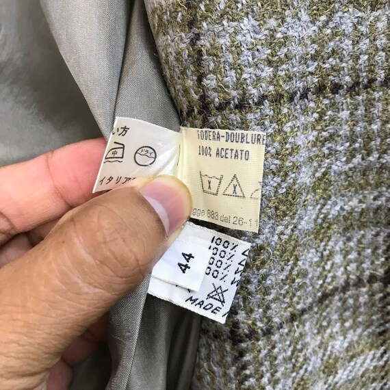 HERNO JACKET CHECKERED Double Breasted Herno Coat… - image 8