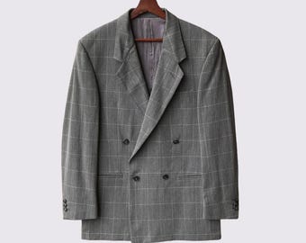 Coat Versace Mens Wool Collection 1998 - Rare Vintage Double