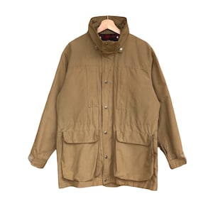 VINTAGE TNF 90S THE North Face Parachute Utility Jacket With Blanket Plaid Linen North Face Japan Outdoor Jacket/Men Jacket/Canada Goose