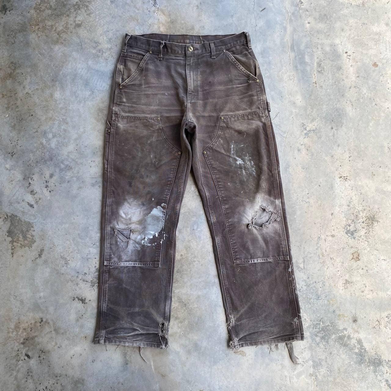 【1993studio】24SS★ Double Knee Carpenter Washing Denim PT VINTAGE CARHARTT Double Knee CARPENTER Jean Carhartt Trashed