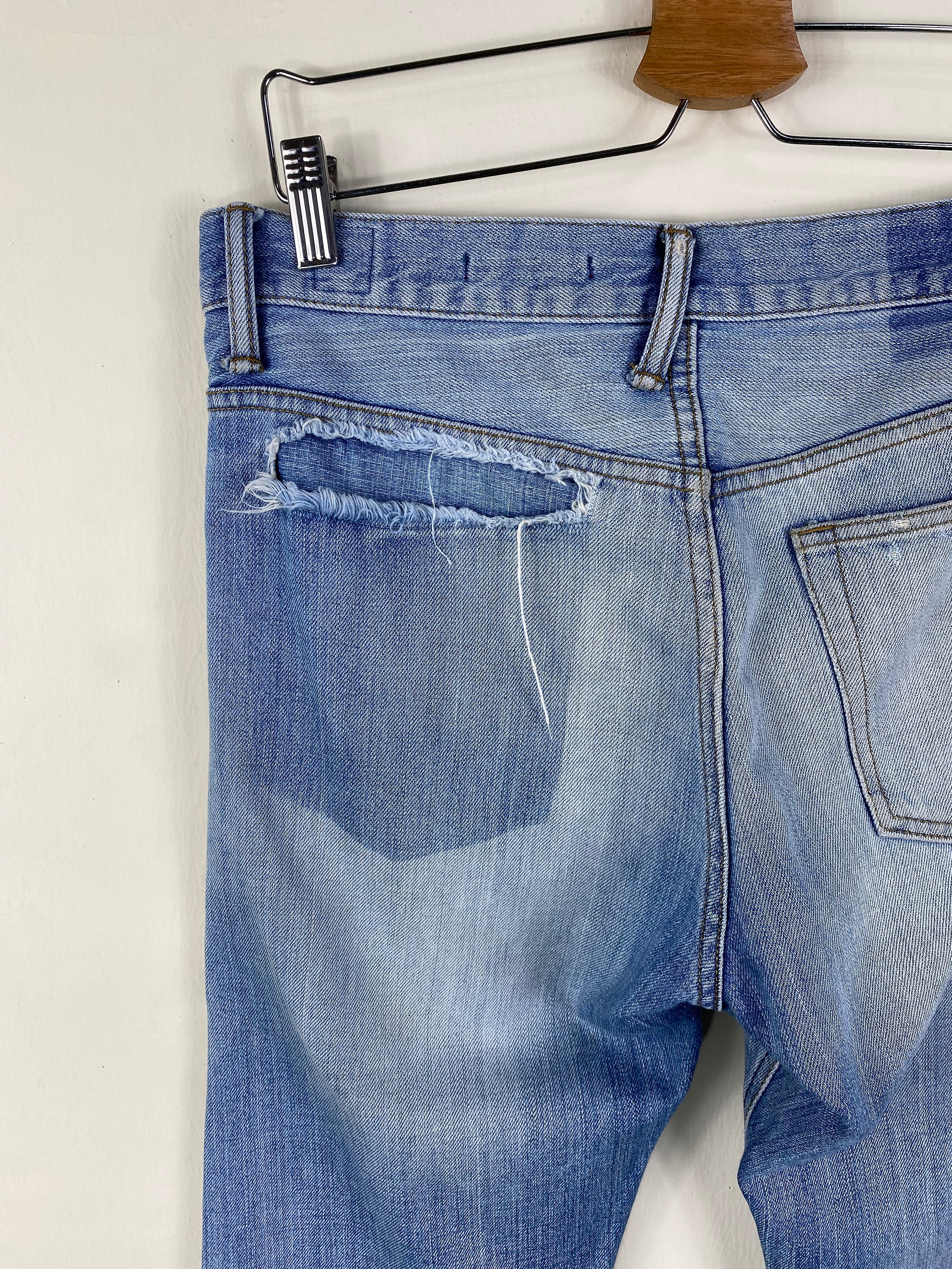 Distressed Trashed Dirty Jean Semantic Japanese Brand