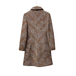 SPORTMAX MAX MARA Tweed Wool Lana Knitted Women Long Coat Made In Italy Size 36 image 7