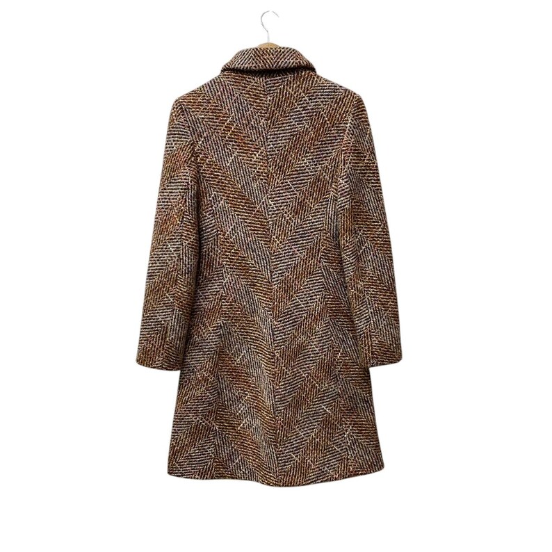 SPORTMAX MAX MARA Tweed Wool Lana Knitted Women Long Coat Made In Italy Size 36 image 7