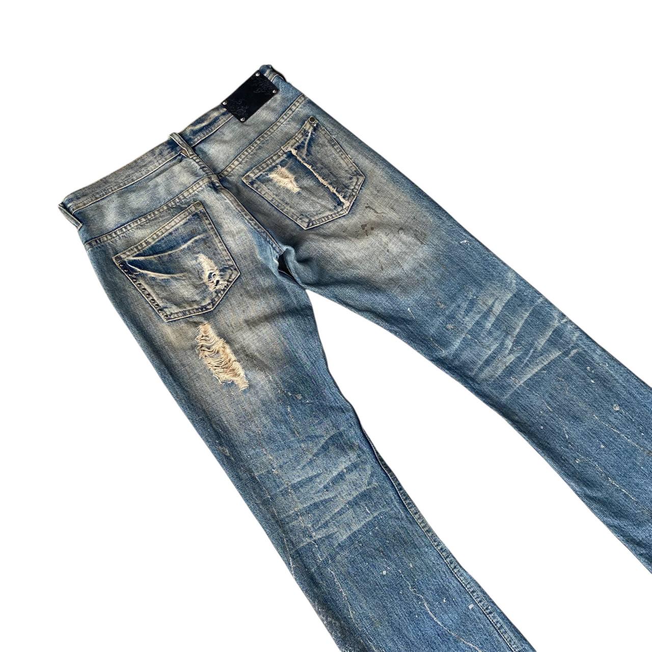 Vintage ARCHIVE Midas Japan Gimmick Mud-wash Distressed Flare