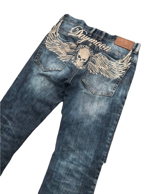 Japanese Style Cloud 72 Motorcycle Legend Skull Wings