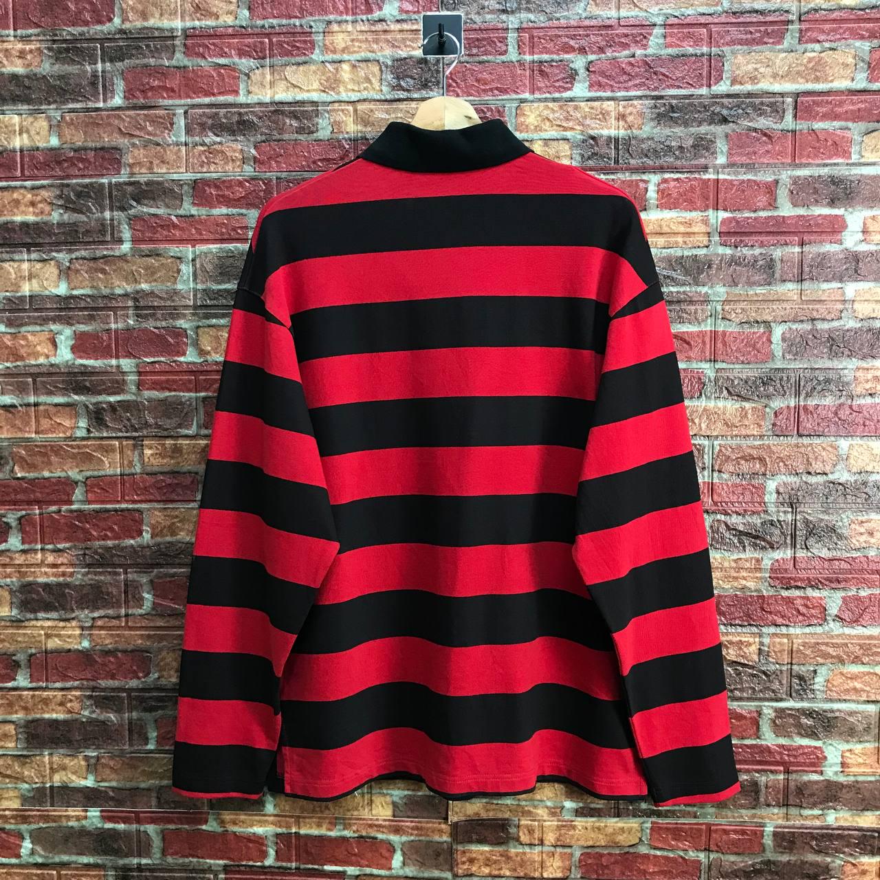 RARE BALENCIAGA STRIPED Rugby Polo Shirt Balenciaga Prisoner
