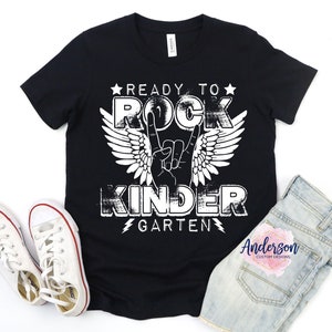Ready To Rock Kindergarten ~ Kindergarten ~ First Day Of Kindergarten ~ School ~ Preschool ~ First Day Of School ~ K5 ~ First Day Shirt
