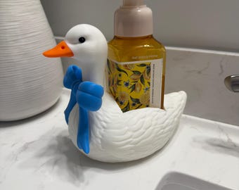 Goose Soap Holder for Bath & Body Works Foaming Soap | Farmhouse Goose Kitchen Decor | Cottagecore Bathroom Decor | Cute Sink Organizer