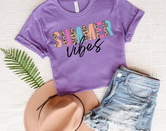 Summer Vibes ~ Verano ~ Beach Bum ~ Lake Bum ~ Leopardo ~ Camisa de verano