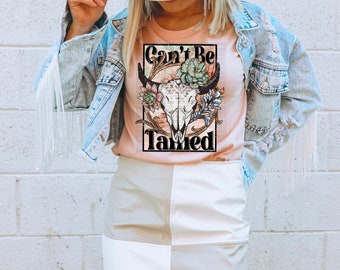 No se puede domesticar ~ domesticar ~ occidental ~ camisa occidental ~ domesticado ~ Boho ~ país