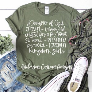 Daughter of God ~ Daughter ~ God ~ Daughter Of God Shirt ~ Christian Shirt ~ Women Of God