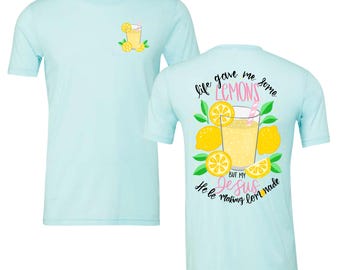 Life gave me lemons ~ Lemonade ~ Jesus makin lemonade ~ Christian song ~ Jesus be making lemonade ~ Worship song ~ Christian clothing