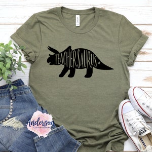 Teachersaurus ~ Teacher ~ Dinosaur ~ Teacher life ~ Teacher appreciation ~ Teacher gift ~ Teacher shirt ~ Womens shirt