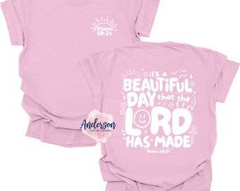 Es un hermoso día que el Señor ha hecho Camiseta, este es el día que el Señor ha hecho Camiseta, Ropa Cristiana Unisex, Alabanza y Adoración,