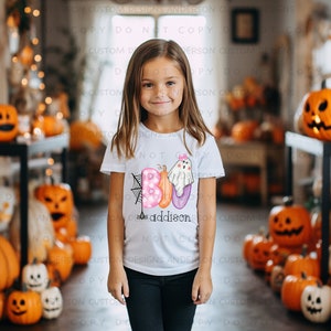Personalized Girls Halloween Shirt - Custom Halloween Shirt - Kids Halloween Shirt - Toddler Halloween Shirt - Girls Halloween Shirt ~Spooky