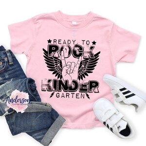 Ready To Rock Kindergarten ~ Kindergarten ~ First Day Of Kindergarten ~ School ~ Preschool ~ First Day Of School ~ K5 ~ First Day Shirt