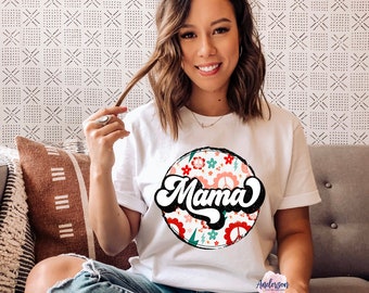 Mama ~ Mama Peace ~ Peace ~ Retro Mama ~ Camisa de mamá ~ Camisa de mamá ~ Mamá