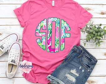 Lilly Inspired Monogram ~ Personalized Lilly Monogram ~ Custom Lilly Inspired Monogram ~ Monogram ~ Lilly Inspired ~ Womens Monogram