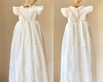 Vestido de bautismo para niña, vestido de bautismo de encaje, vestido de bautizo para niña, vestido de bautizo, vestido de bautizo, vestido de bautismo de encaje