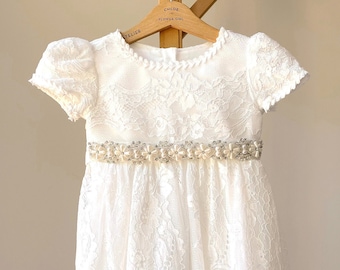 Baptism dress for baby girl, Lace baptism dress, Christening dress for baby girl, Christening dress, Christening Gown, Lace Baptism Gown