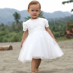 Baptism dress for baby girl, Lace baptism dress, Christening dress for baby girl, Christening dress, Christening Gown, Lace Baptism Gown image 6