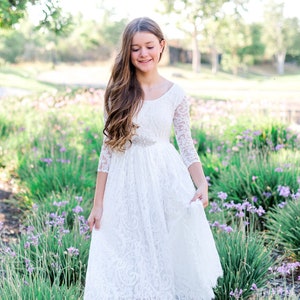 White Confirmation Dress Etsy UK