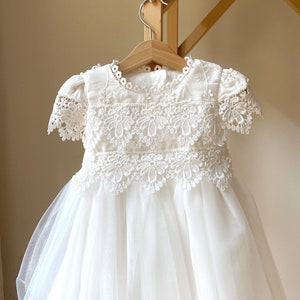 Baptism dress for baby girl, Lace baptism dress, Christening dress for baby girl, Christening dress, Christening Gown, Lace Baptism Gown image 4