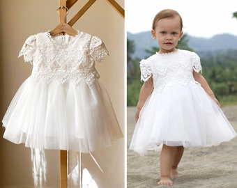 Baptism dress for baby girl, Lace baptism dress, Christening dress for baby girl, Christening dress, Christening Gown, Lace Baptism Gown