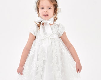 Baptism dress for baby girl, Lace baptism dress, Christening dress for baby girl, Christening dress, Christening Gown, Lace Baptism Gown