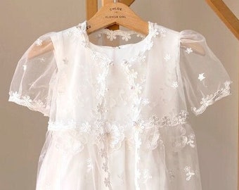 Baptism dress for baby girl, Lace baptism dress, Christening dress for baby girl, Christening dress, Christening Gown, Lace Baptism Gown