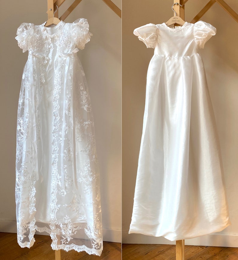 Robe de baptême pour bébé fille, Robe de baptême en dentelle, Robe de baptême pour bébé fille, Robe de baptême, Robe de baptême, Robe de baptême en dentelle image 2